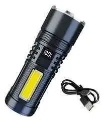 Linterna con zoom recargable / power bank /1800lm