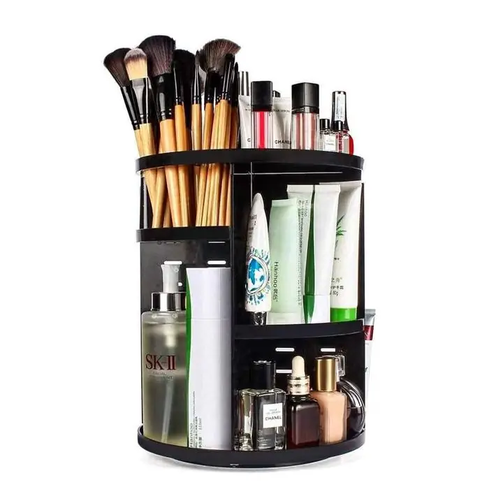 Organizador de cosméticos giratorio