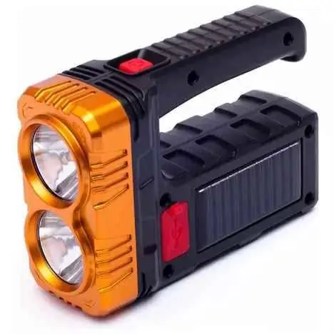 Linterna multifunción recargable solarmente y por usb(power bank)