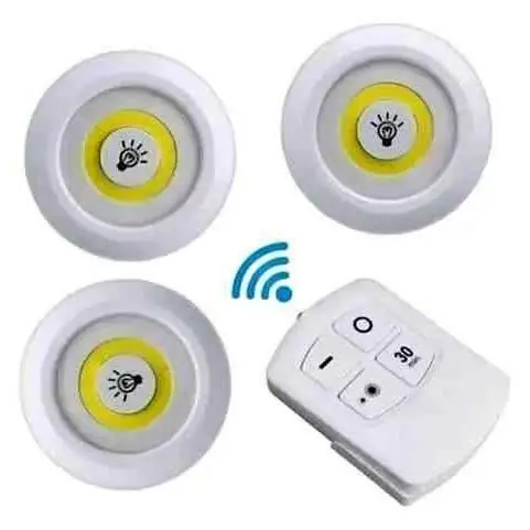 Kit de 3 luces inalámbricas a control remoto