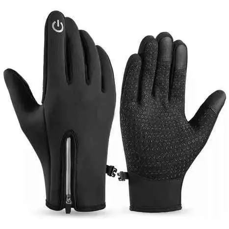 Guantes de neoprene total Black con réflex en cierre táctil apto celular
