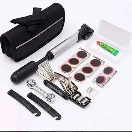 Kit de herramientas y auxilio para bicicleta