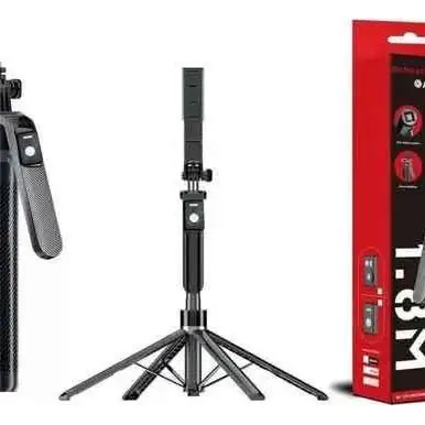 Bastón selfiestick cuatripode extendible hasta 1,80cm (horizontal, vertical,control remoto )