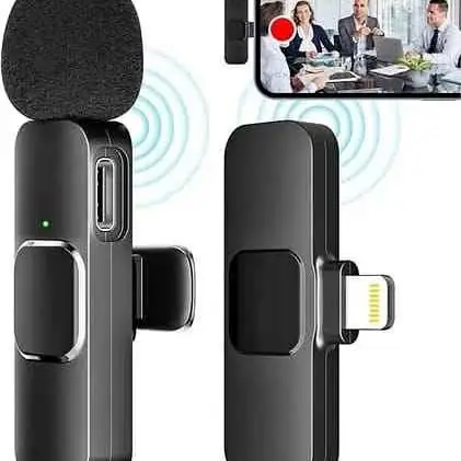 Microfono inalámbrico corbatero para iPhone ficha lightinng