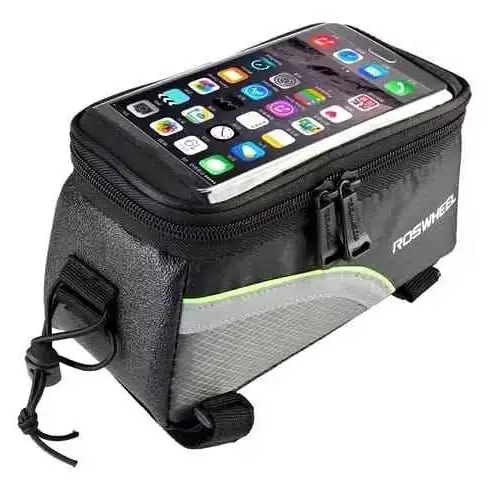 Alforja bolso delantero para bicicleta ( impermeable y con cierres)