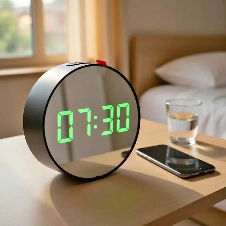Reloj digital con alarma ,hora, fecha y temperatura