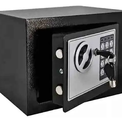 Caja fuerte de seguridad electrónica digital (medidas 23x17x17) negra
