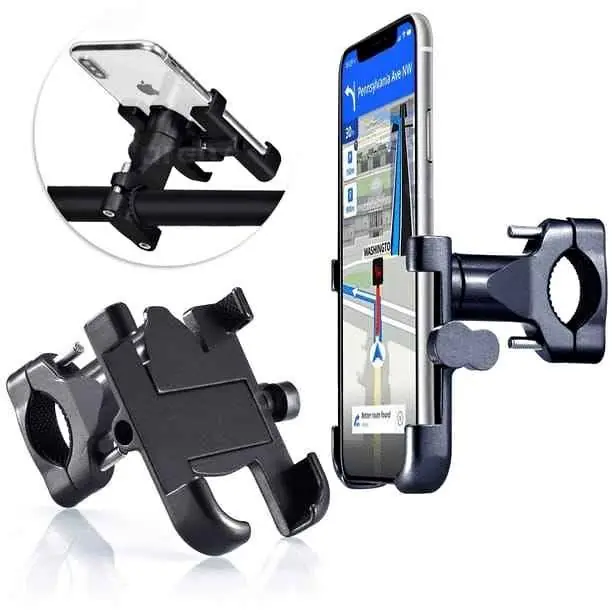 Soporte de celular para bici , moto , scooter , monopatín apto caño del manubrio