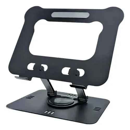 Soporte para notebook y tablets (plegable de aluminio con giro de 360° )