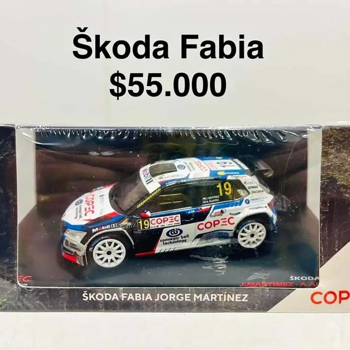 Rally Skoda Fabia. Escala 1/43