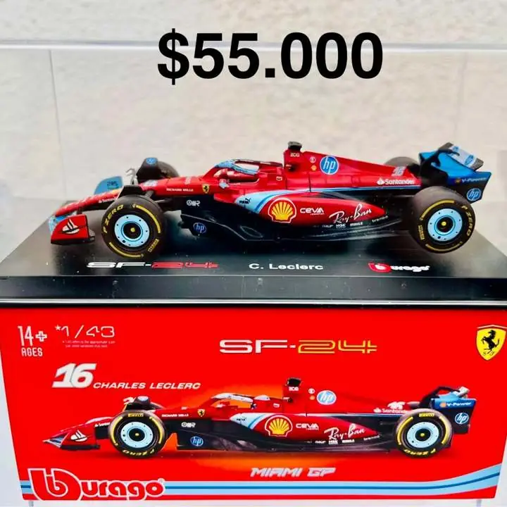 Fórmula 1. Ferrari SF24 Charles Leclerc. Escala 1/43