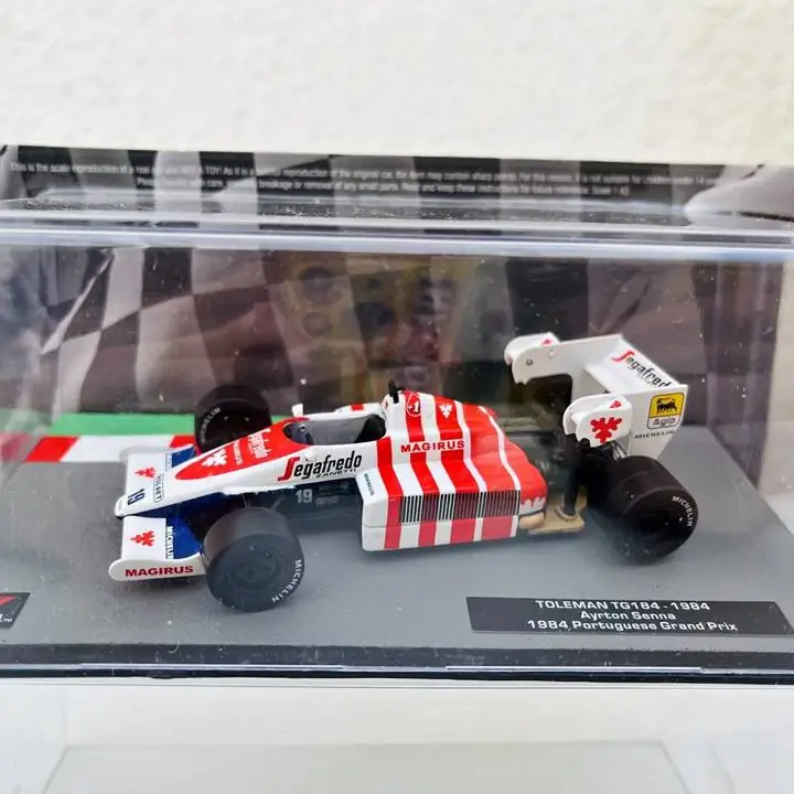 F1 Toleman TG184 - 1984. Ayrton Senna. GP Portugal. Escala 1/43