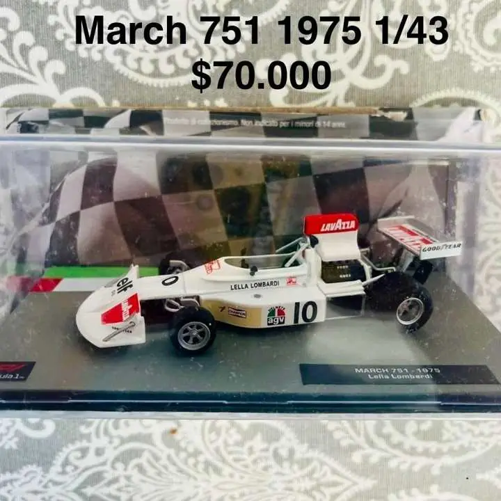 Fórmula 1 March 751 - 1975 Lella Lombardi. Escala 1/43