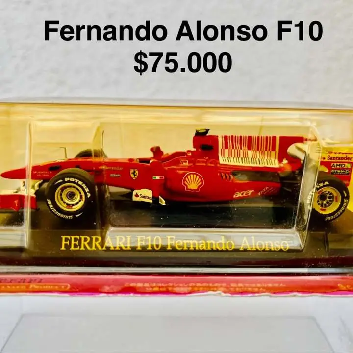 F1 Ferrari F10 Fernando Alonso. Colección Italia. Escala 1/43
