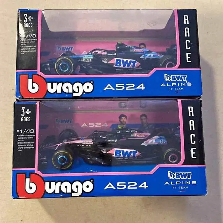 Bburago Pierre Gasly #10 1/43 2024 BWT Rosa Alpino A524 F1 Diecast