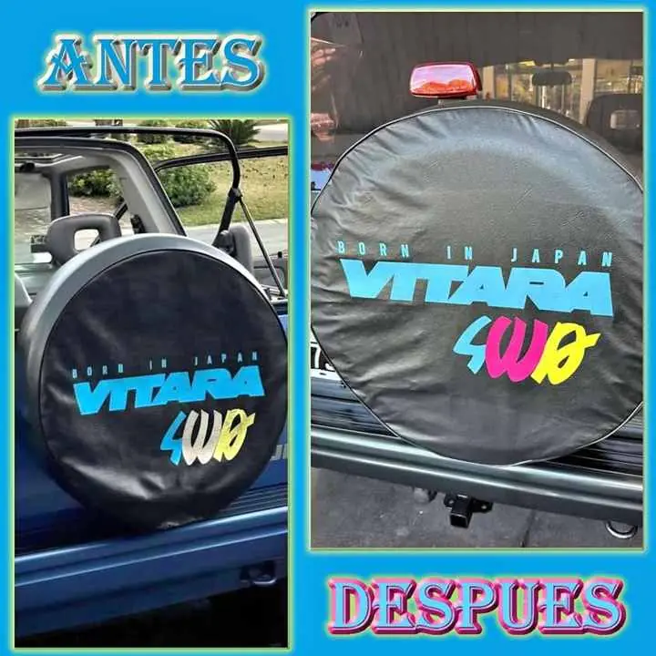 Funda Cubre Ruedas Suzuki Vitara 4wd Born In Japan Ecocuero