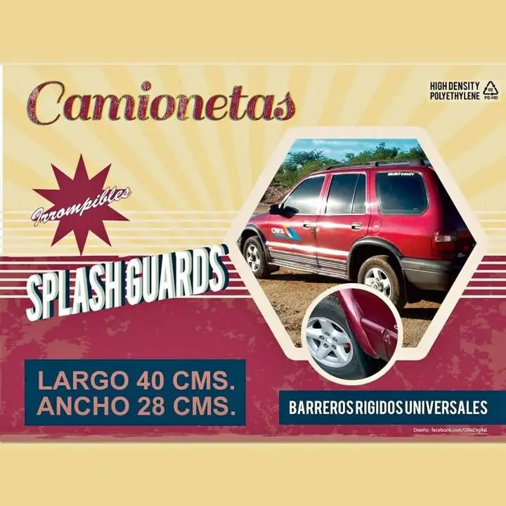 Par Barreros Irrompibles Universales Mod Camioneta 40x28 Cms envio gratis
