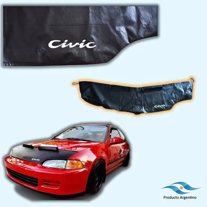 Toyota corolla Mascara Cubre Capot en Ecocuero Personalizada con Logo Marca