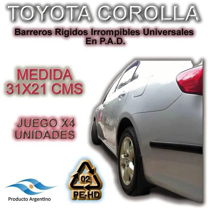 Corolla Barrero Rigido Universal Irrompible