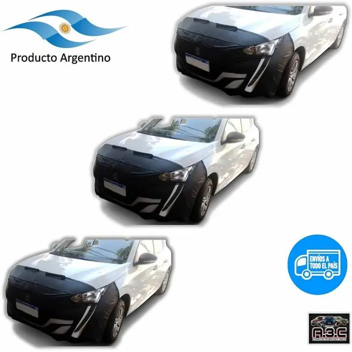 Peugeot 208 Mascara Funda Cubre Capot Y Paragolpe Ecocuero