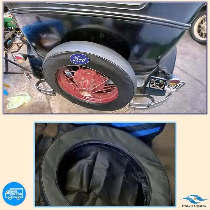 Ford A Funda Cubre Rueda de Auxilio con Logo A Eleccion