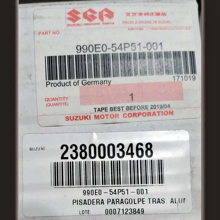Pisadera paragolpe trasero de aluminio new vitara