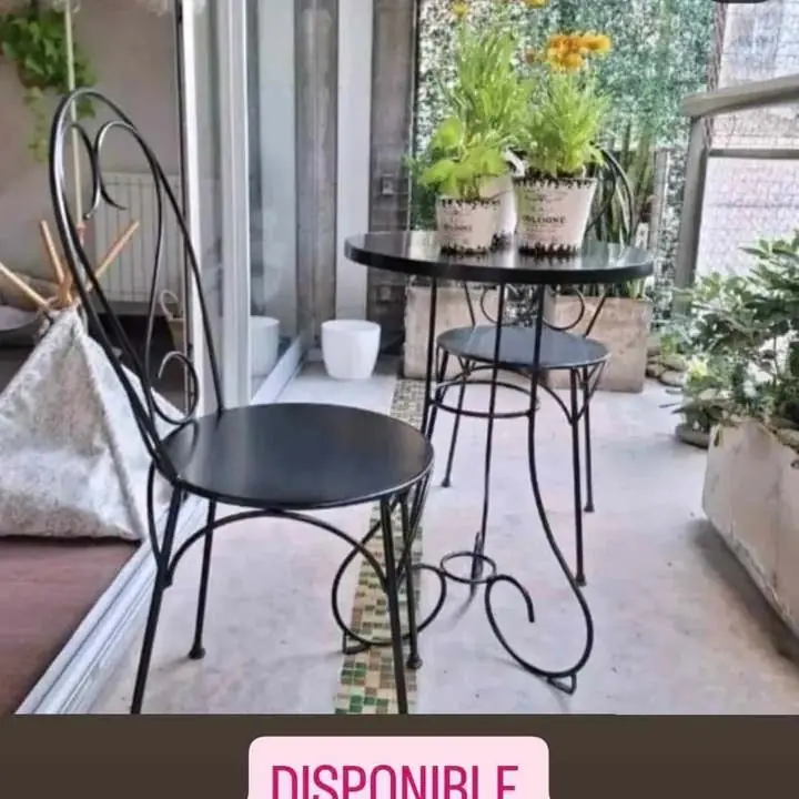 Juego de hierro para balcón/jardín