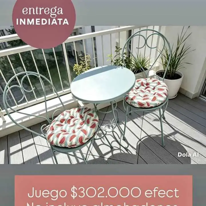 Juego de hierro para balcón