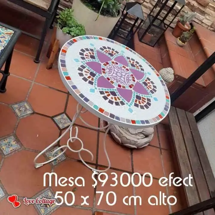 Mesas de hierro y mosaiquismo