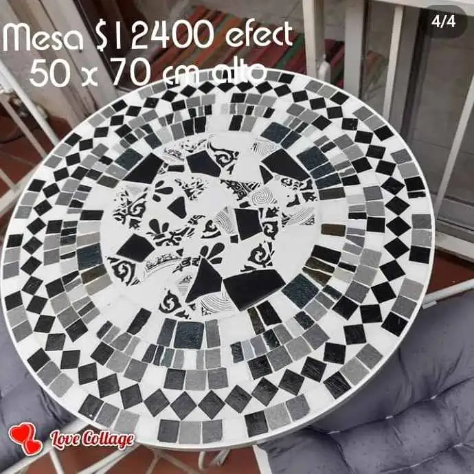 Mesas de hierro y mosaiquismo