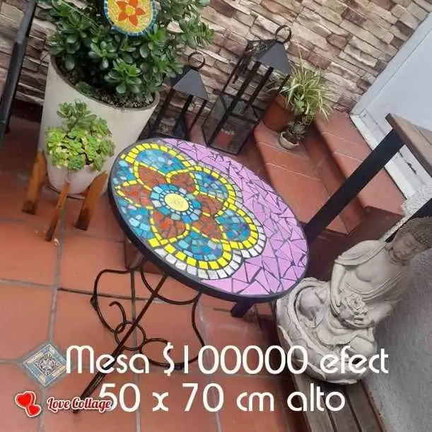 Mesas de hierro y mosaiquismo